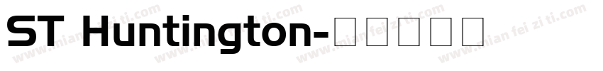 ST Huntington字体转换